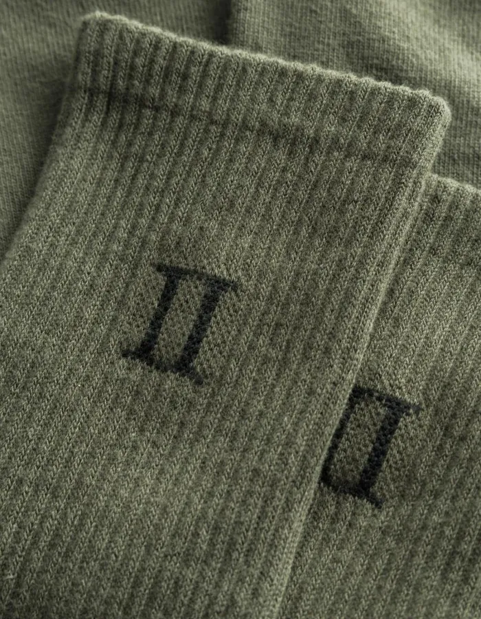 Men Les Deux Underwear William 2Pack Socks 8211 Olive NightBlack
