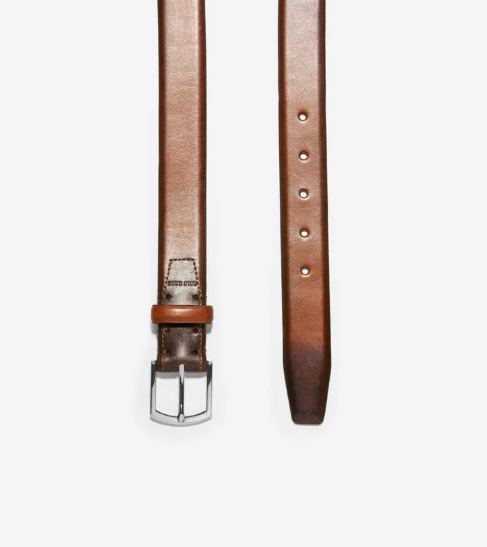 Men Lewis 32mm Burnished Leather Belt British Tan Cole Haan Belts