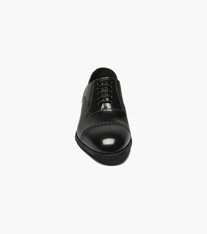 Men Lexington Cap Toe Oxford Black Florsheim Dress Shoes