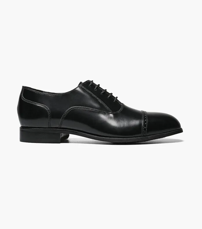 Men Lexington Cap Toe Oxford Black Florsheim Dress Shoes