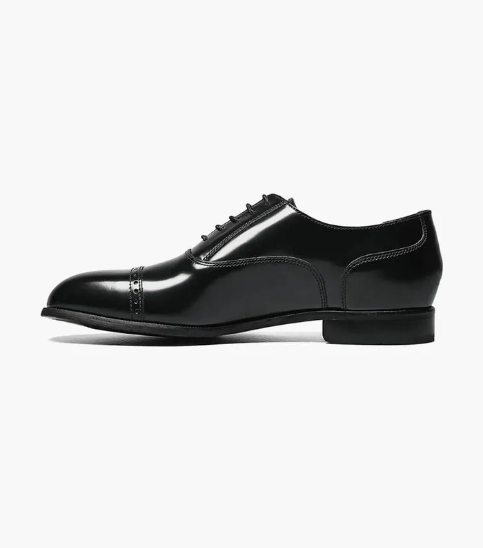 Men Lexington Cap Toe Oxford Black Florsheim Dress Shoes
