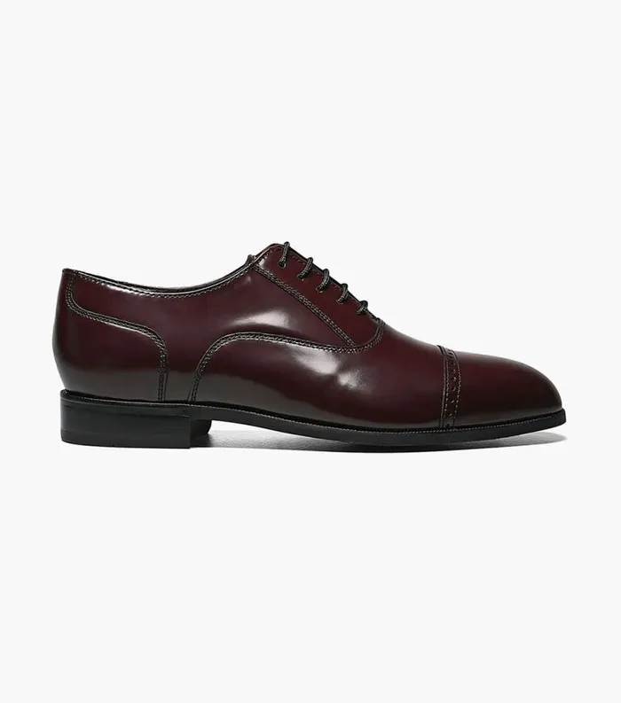 Men Lexington Cap Toe Oxford Burgundy Florsheim Dress Shoes