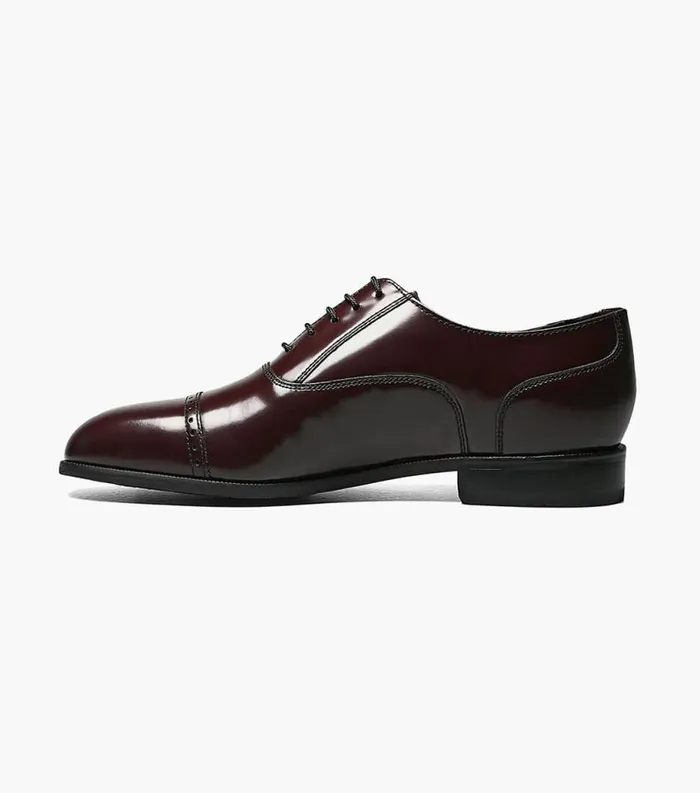 Men Lexington Cap Toe Oxford Burgundy Florsheim Dress Shoes