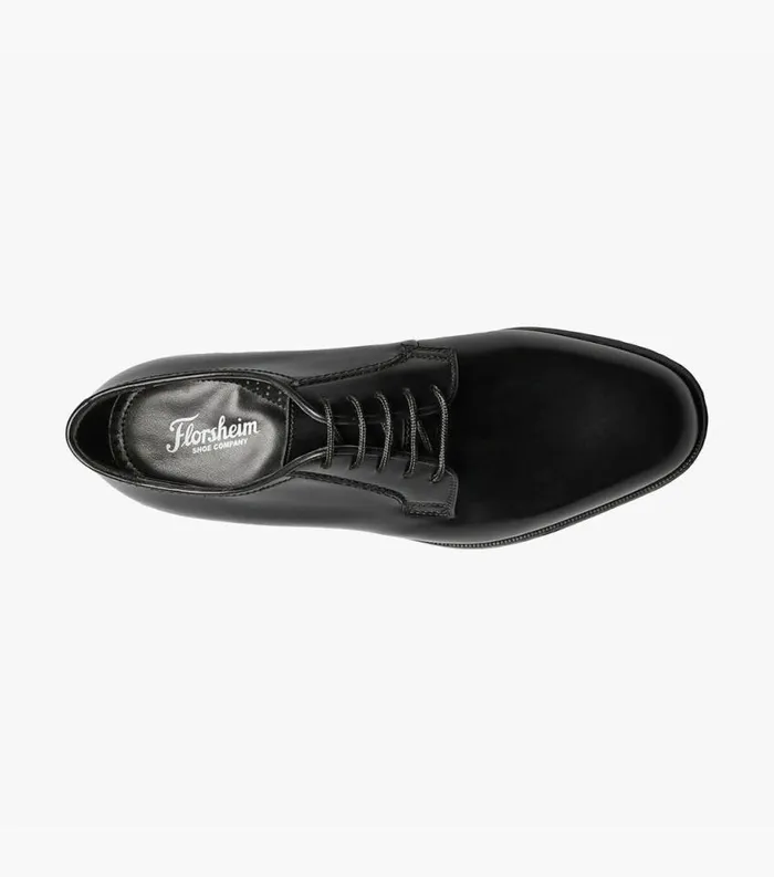 Men Lexington Plain Toe Oxford Black Florsheim Dress Shoes