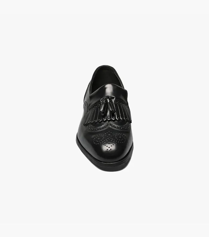Men Lexington Wingtip Loafer Black Florsheim Dress Shoes