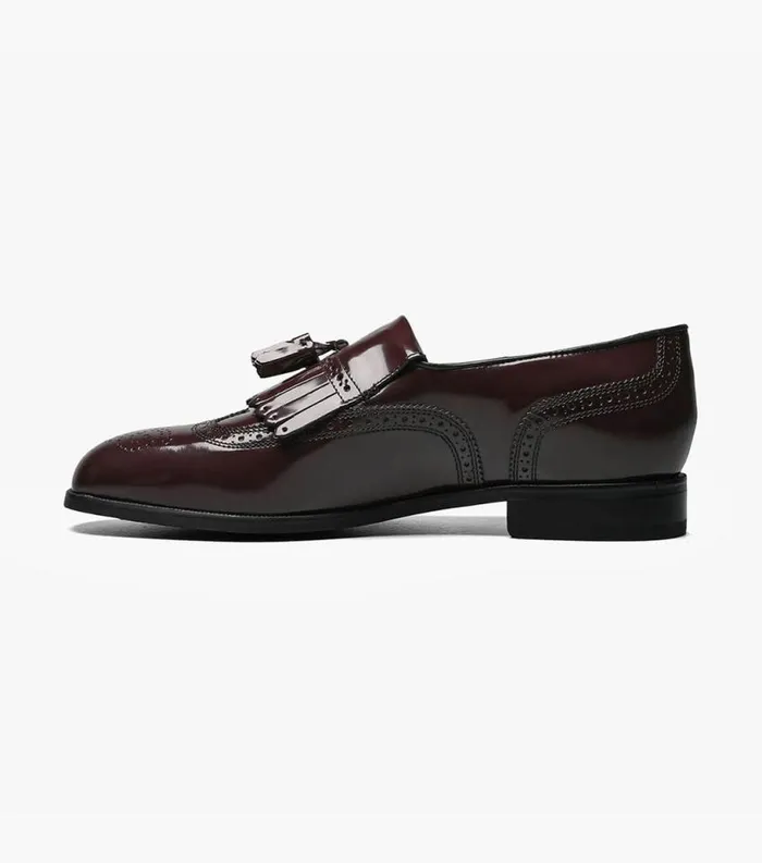 Men Lexington Wingtip Loafer Burgundy Florsheim Dress Shoes