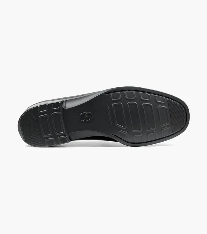 Men Lido Moc Toe Slip On Loafer Black Florsheim Dress Shoes