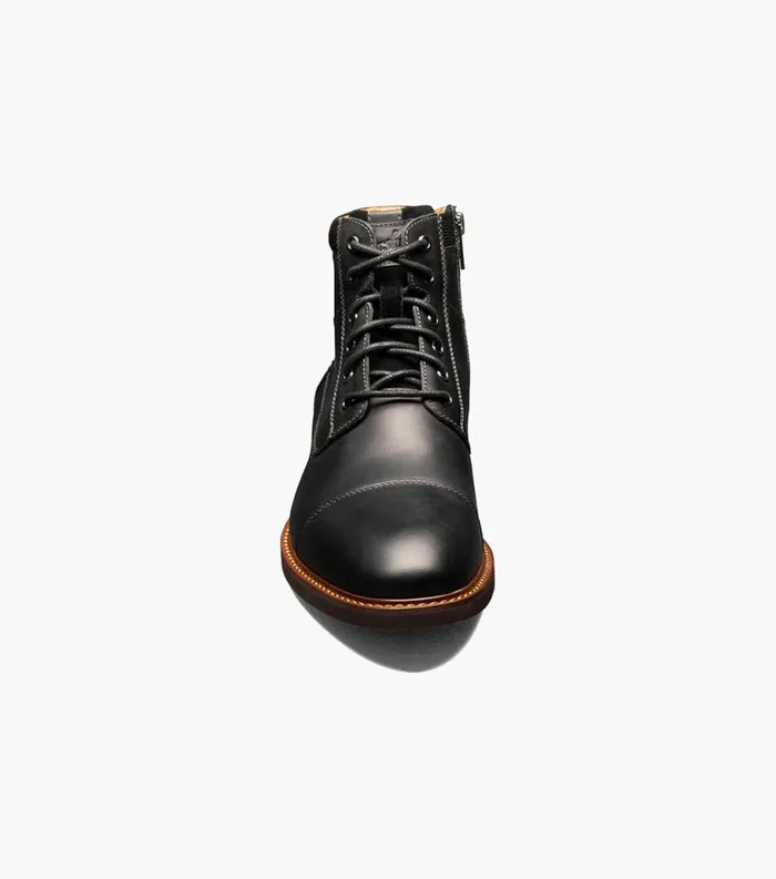 Men Lodge Cap Toe Lace Up Boot Black Ch Florsheim Casual Shoes
