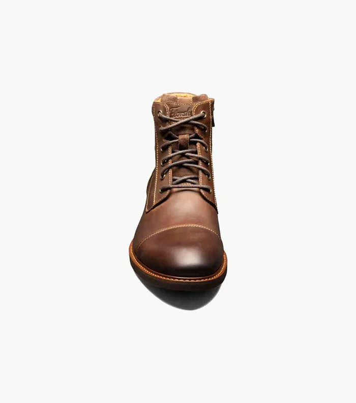 Men Lodge Cap Toe Lace Up Boot Brown Ch Florsheim Casual Shoes