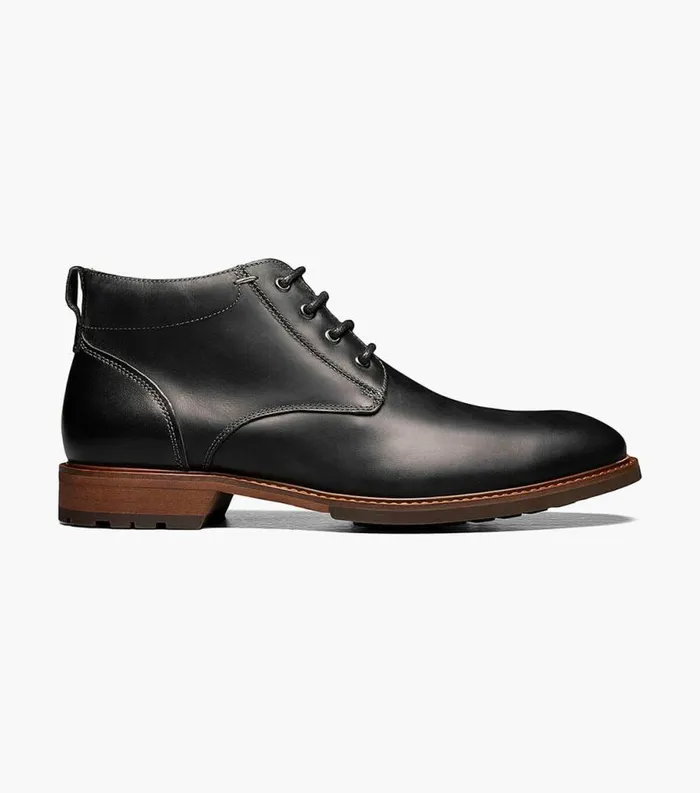 Men Lodge Plain Toe Chukka Boot Black Ch Florsheim Casual Shoes