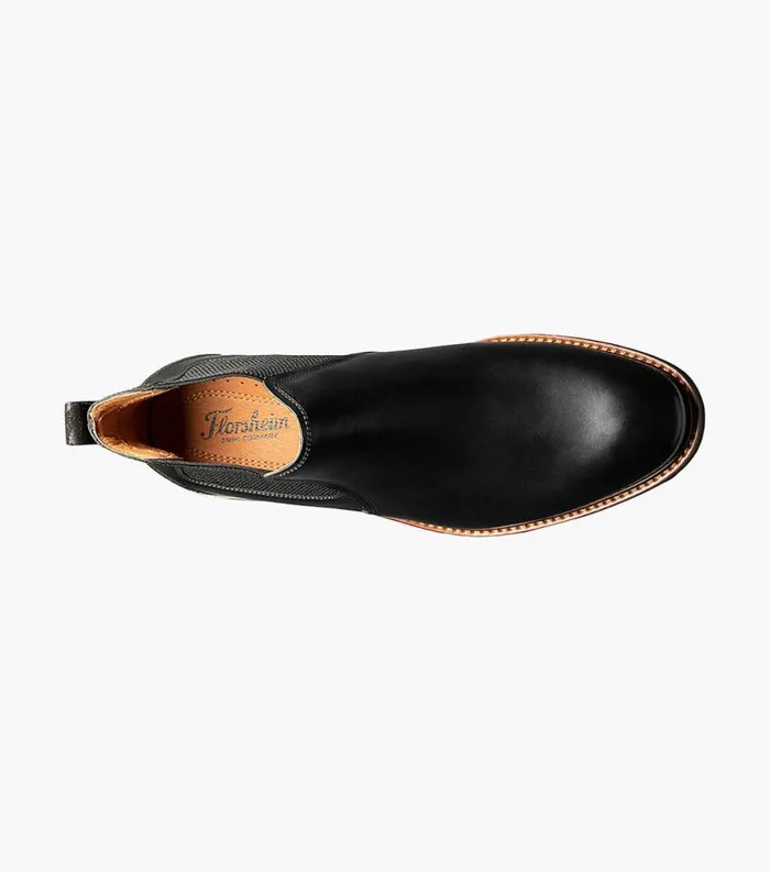 Men Lodge Plain Toe Gore Boot Black Ch Florsheim Casual Shoes