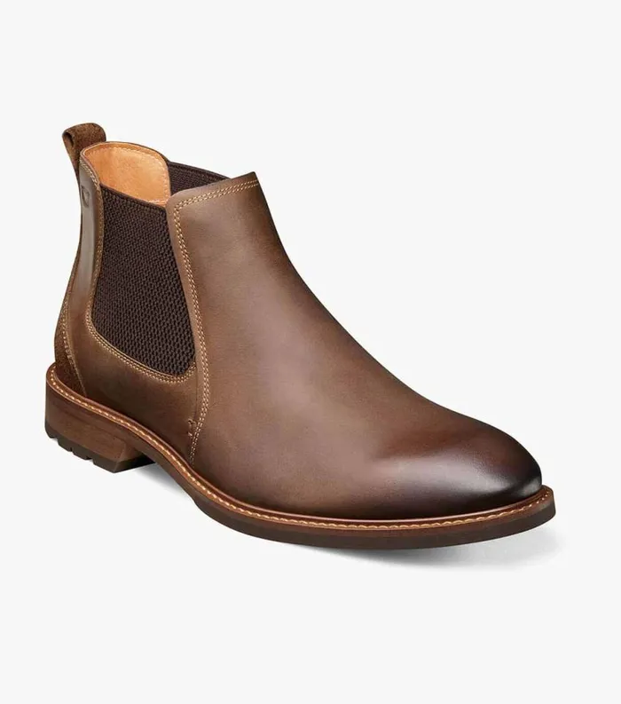 Men Lodge Plain Toe Gore Boot Brown Ch Florsheim Casual Shoes