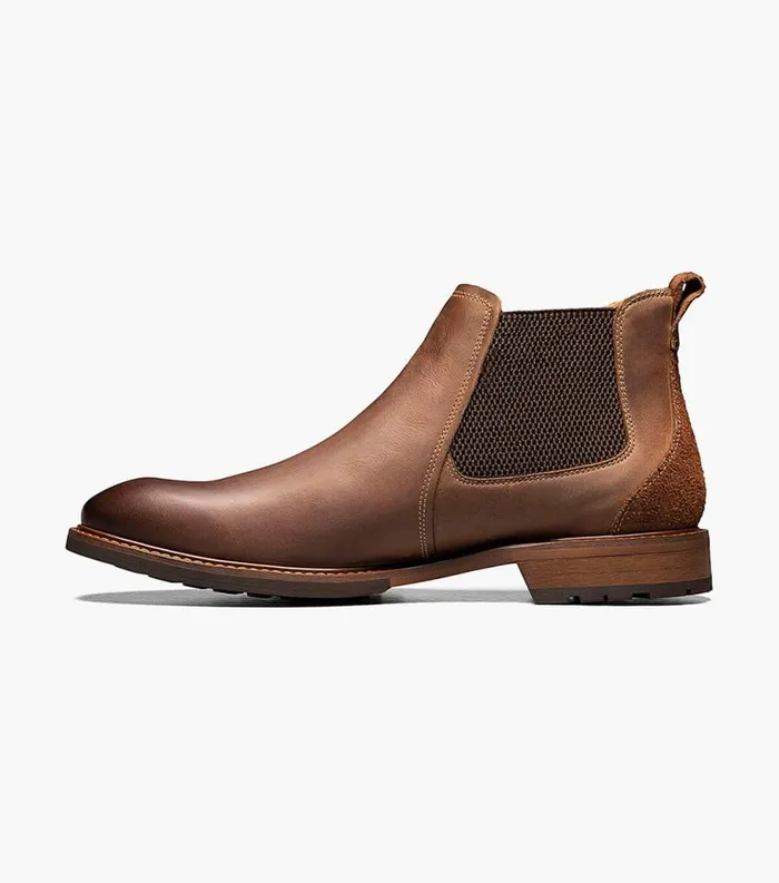Men Lodge Plain Toe Gore Boot Brown Ch Florsheim Casual Shoes