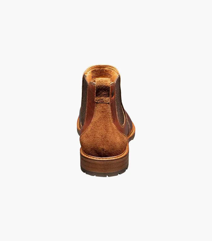 Men Lodge Plain Toe Gore Boot Chestnut Florsheim Casual Shoes