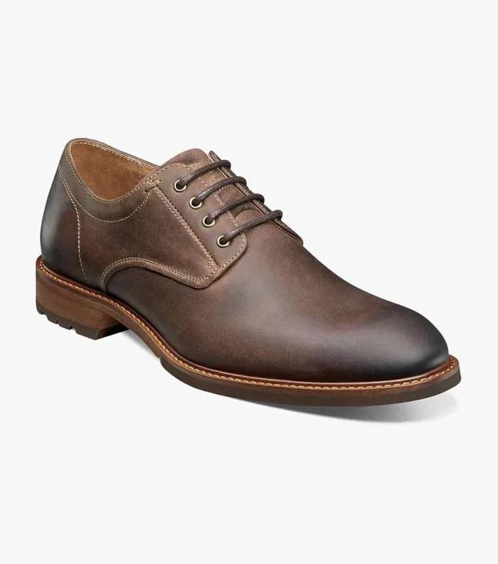 Men Lodge Plain Toe Oxford Brown Ch Florsheim Casual Shoes