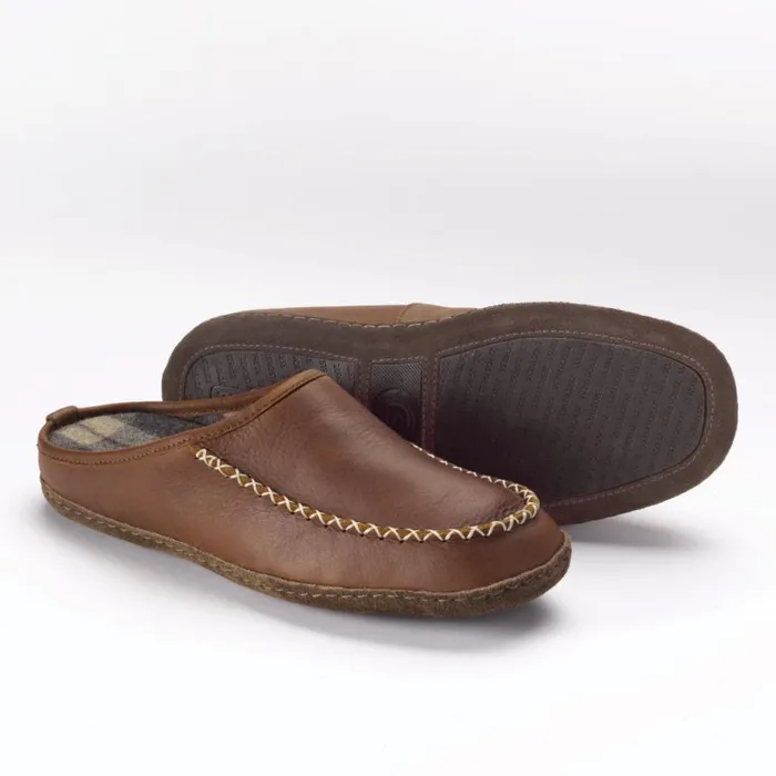 Men Lodge SlipOn Mocs Saddle Orvis Slippers