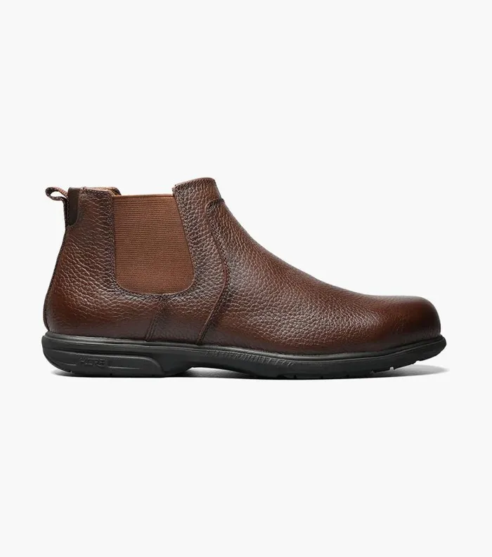 Men Loedin Steel Toe Plain Toe Gore Boot Brown Florsheim Safety Shoes