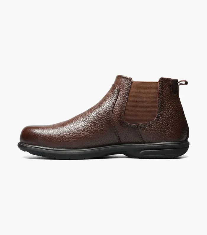 Men Loedin Steel Toe Plain Toe Gore Boot Brown Florsheim Safety Shoes