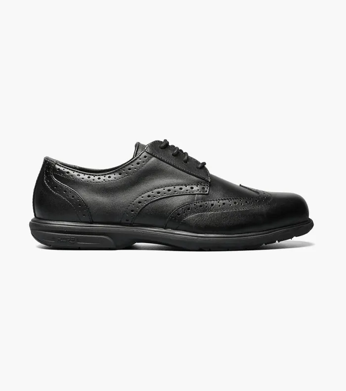 Men Loedin Steel Toe Wingtip Oxford Black Florsheim Safety Shoes