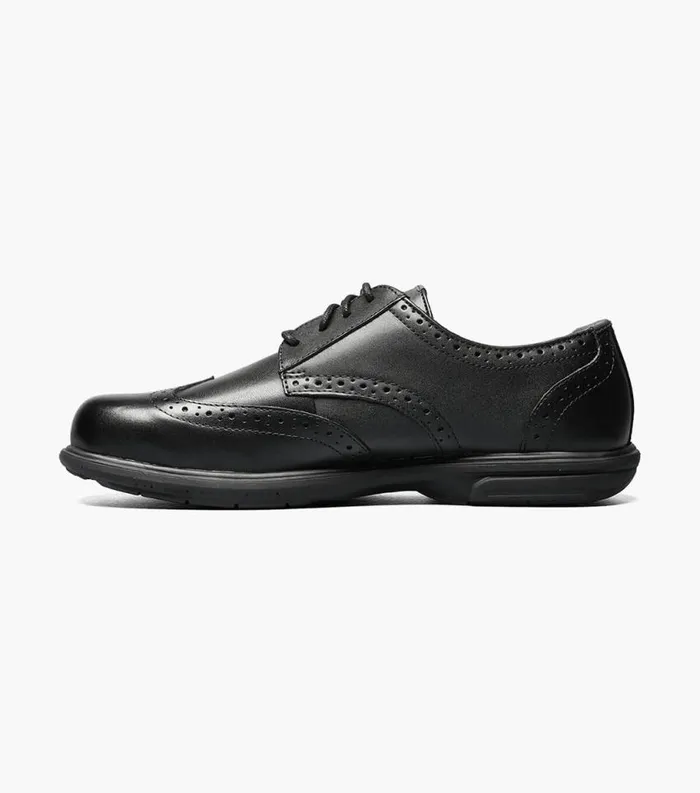 Men Loedin Steel Toe Wingtip Oxford Black Florsheim Safety Shoes