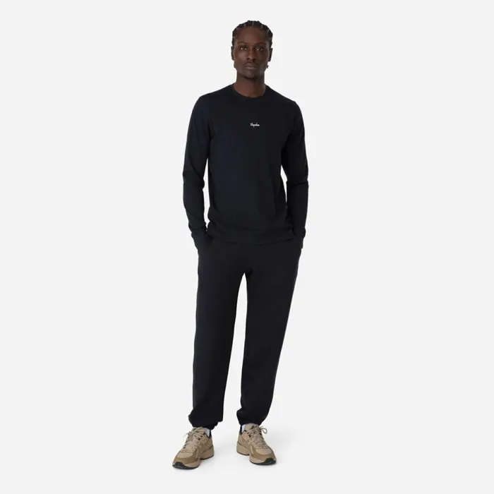 Men Long Sleeve Cotton TShirt Blackwhitewhitelight Greydark Navynavydeep Olive Greenolive Green Rapha TShirts and Tops