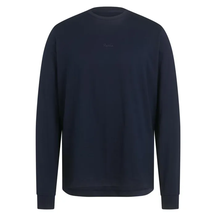 Men Long Sleeve Cotton TShirt Blackwhitewhitelight Greydark Navynavydeep Olive Greenolive Green Rapha TShirts and Tops