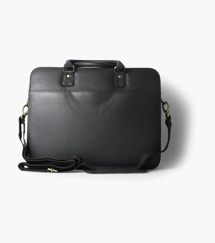 Men Marieke Vachetta Leather Briefcase Brown Florsheim Bags
