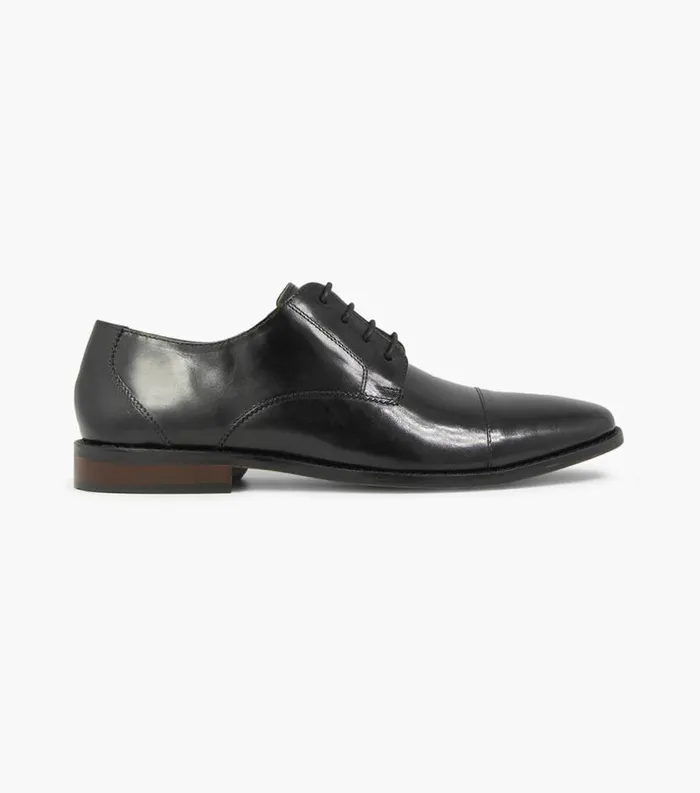 Men Matera Cap Toe Oxford Black Florsheim Dress Shoes