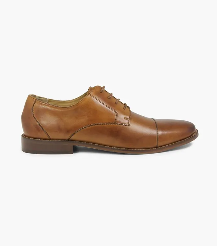 Men Matera Cap Toe Oxford Cognac Florsheim Dress Shoes