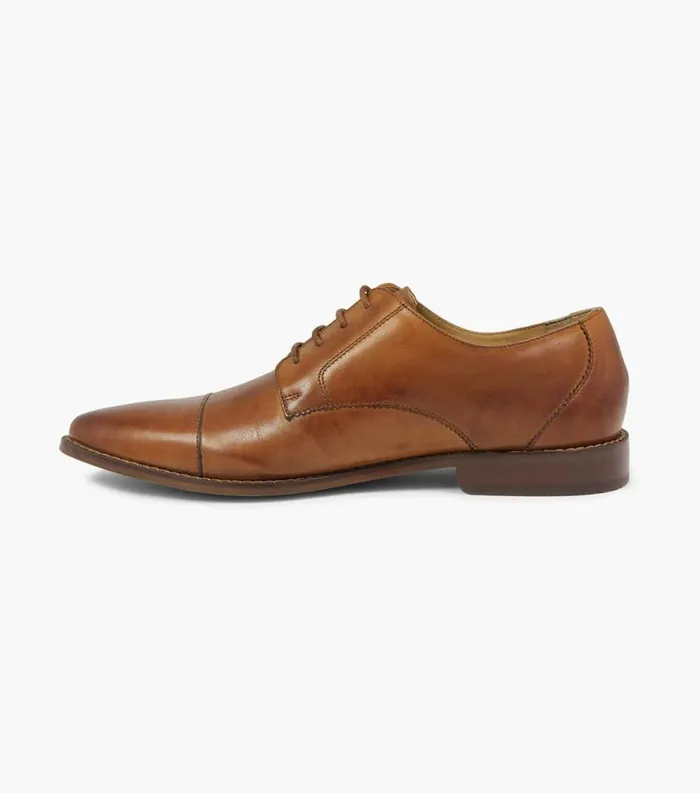 Men Matera Cap Toe Oxford Cognac Florsheim Dress Shoes