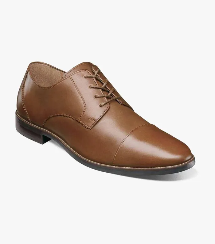 Men Matera II Cap Toe Oxford Mocha Florsheim Dress Shoes