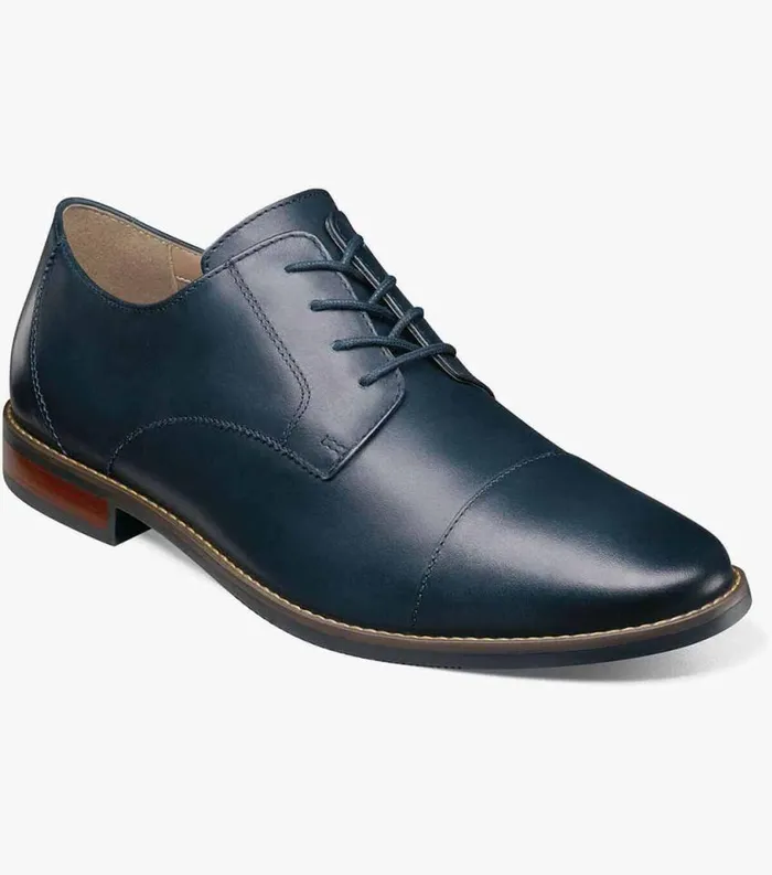 Men Matera II Cap Toe Oxford Navy Florsheim Dress Shoes