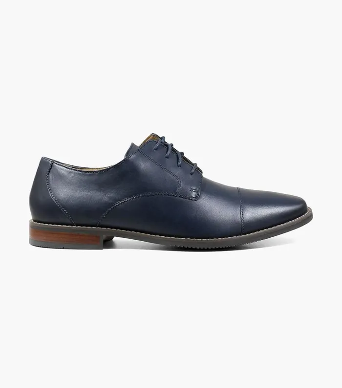 Men Matera II Cap Toe Oxford Navy Florsheim Dress Shoes