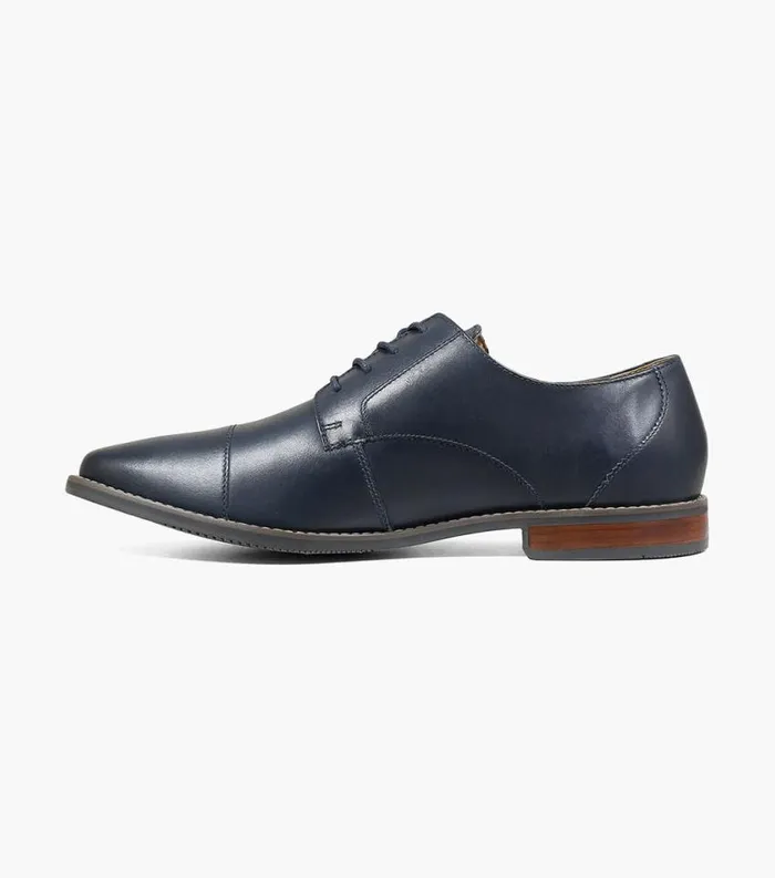 Men Matera II Cap Toe Oxford Navy Florsheim Dress Shoes