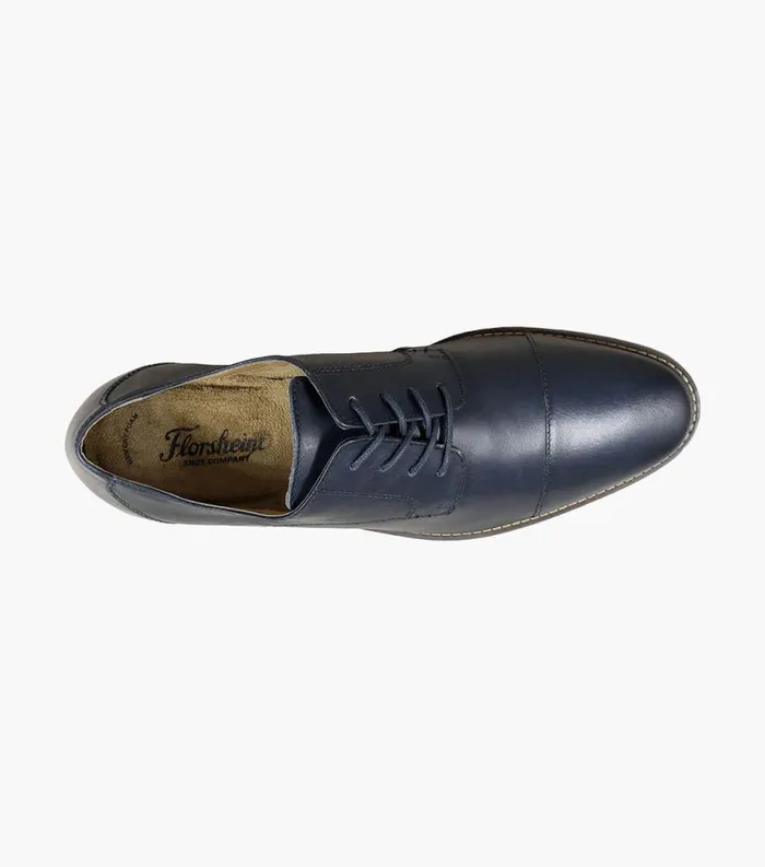 Men Matera II Cap Toe Oxford Navy Florsheim Dress Shoes