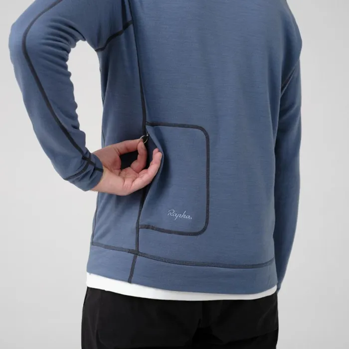 Men Merino Sweatshirt Blackdark Navybrickoffwhitebluegrey Bluedark Greendeep Green Rapha Hoodies and Sweatshirts
