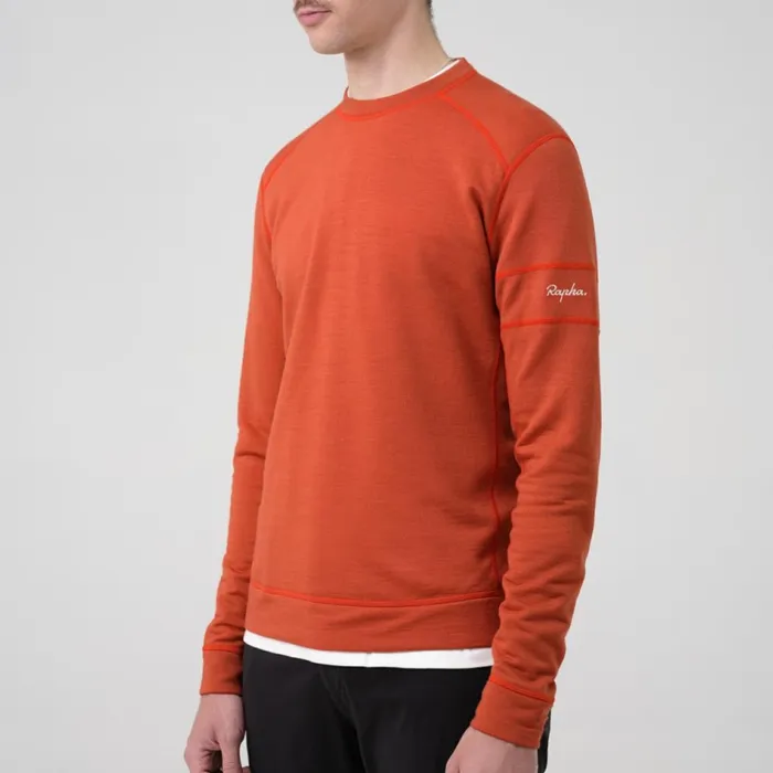 Men Merino Sweatshirt Blackdark Navybrickoffwhitebluegrey Bluedark Greendeep Green Rapha Hoodies and Sweatshirts