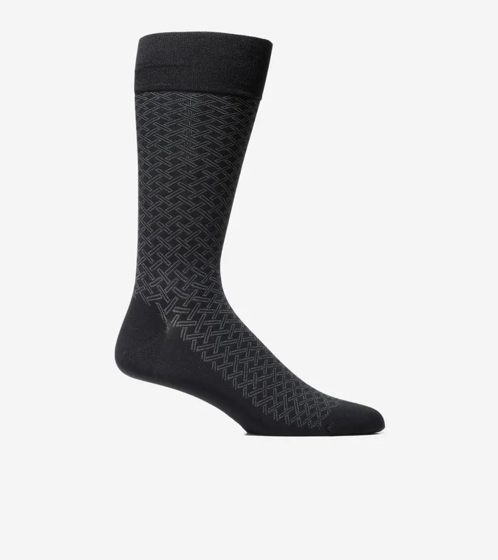 Men Microfiber Dress Socks Black Cole Haan Socks