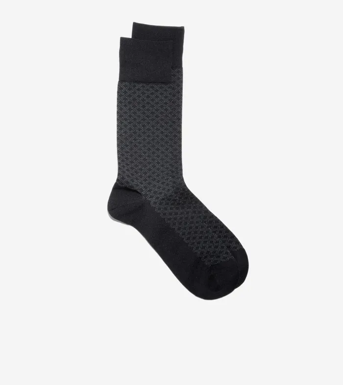 Men Microfiber Dress Socks Black Cole Haan Socks