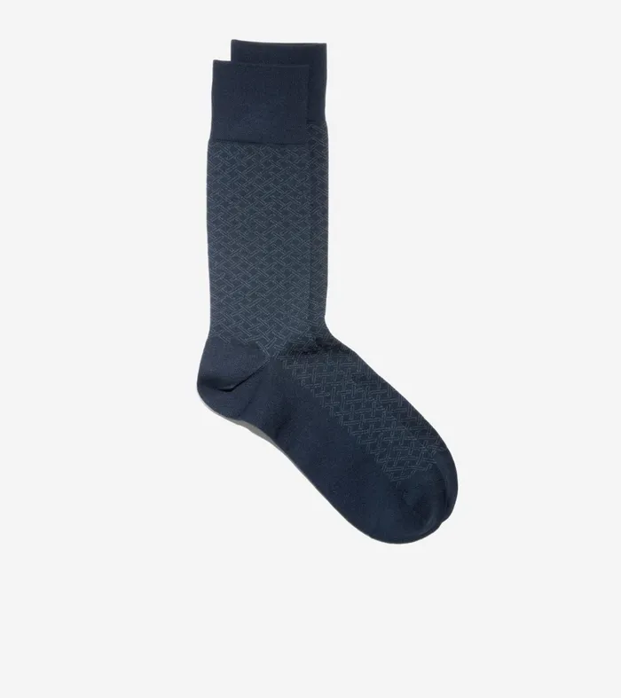 Men Microfiber Dress Socks Navy Blue Cole Haan Socks