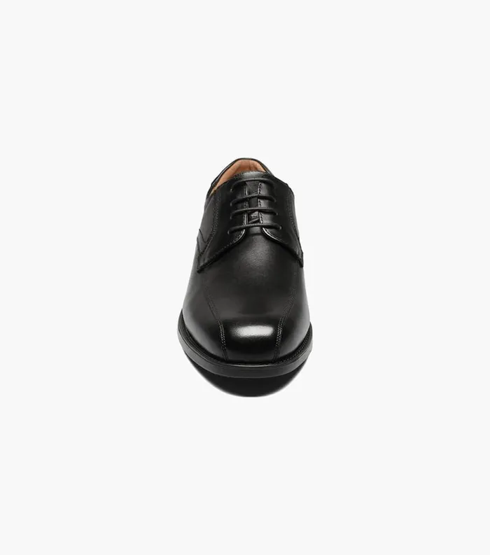 Men Midtown Bike Toe Oxford Black Florsheim Dress Shoes