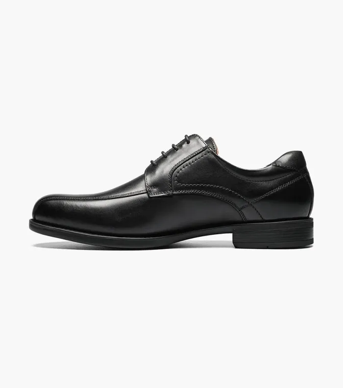 Men Midtown Bike Toe Oxford Black Florsheim Dress Shoes