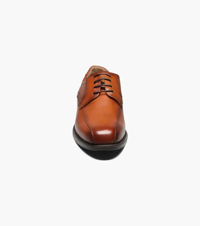 Men Midtown Bike Toe Oxford Cognac Florsheim Dress Shoes