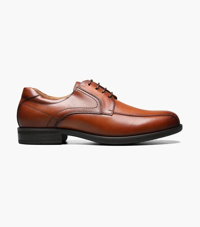 Men Midtown Bike Toe Oxford Cognac Florsheim Dress Shoes