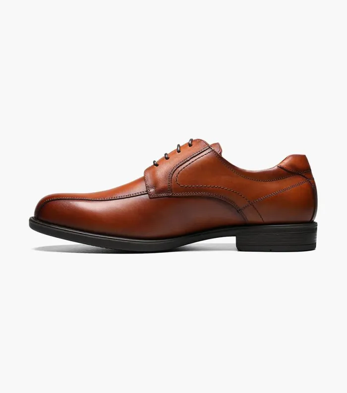 Men Midtown Bike Toe Oxford Cognac Florsheim Dress Shoes