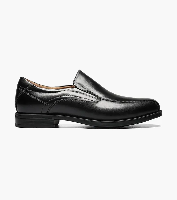 Men Midtown Bike Toe Slip On Black Florsheim Dress Shoes