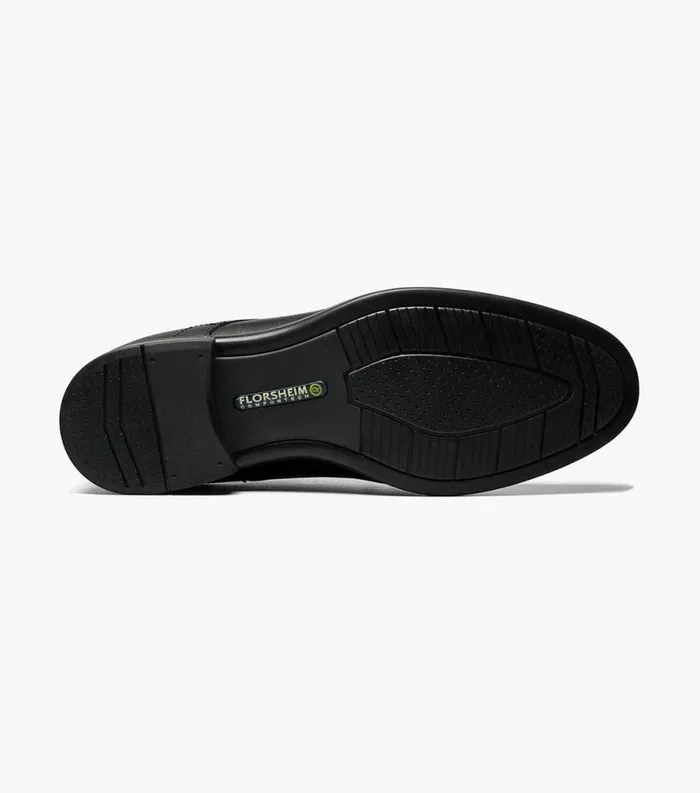 Men Midtown Bike Toe Slip On Black Florsheim Dress Shoes