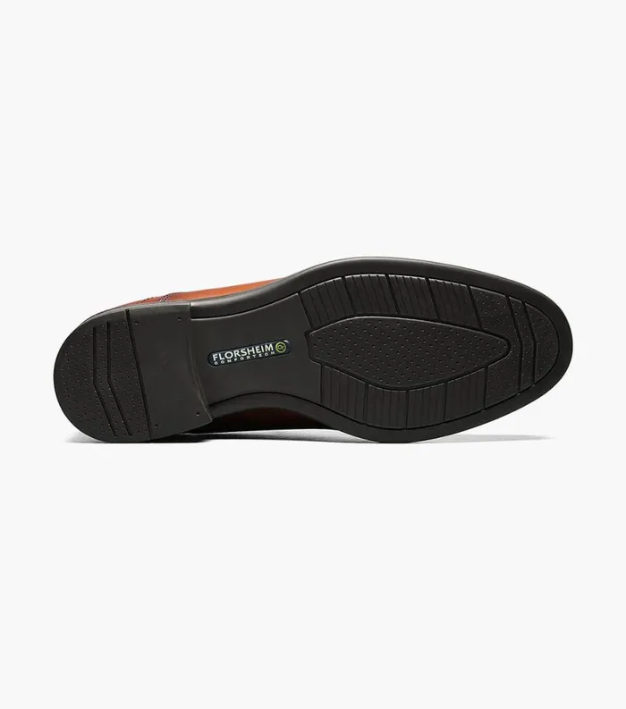 Men Midtown Bike Toe Slip On Cognac Florsheim Dress Shoes