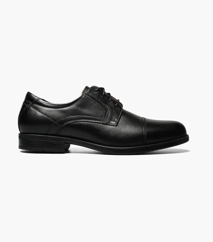 Men Midtown Cap Toe Oxford Black Florsheim Dress Shoes