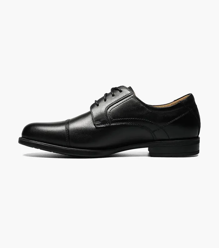 Men Midtown Cap Toe Oxford Black Florsheim Dress Shoes